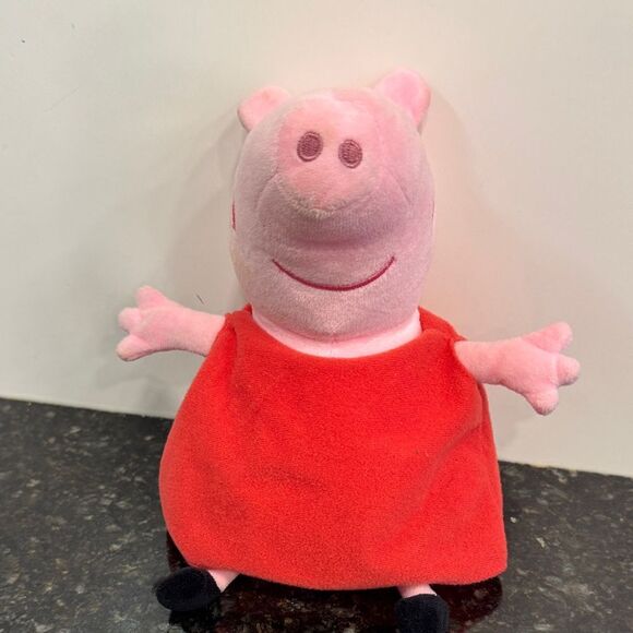Peppa Pig Plush Toy - Pink and Red. Size 10” - Picture 4 of 10
